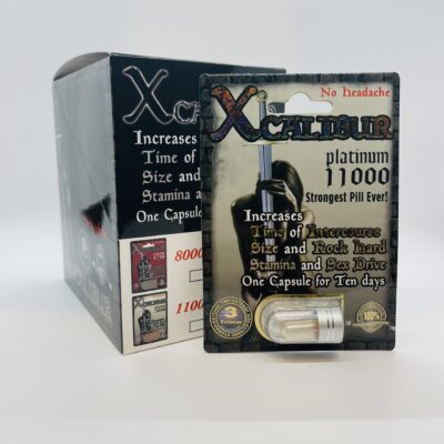 Box of 24 @Xcalibur Platinum 11000 Male Sex Supplement